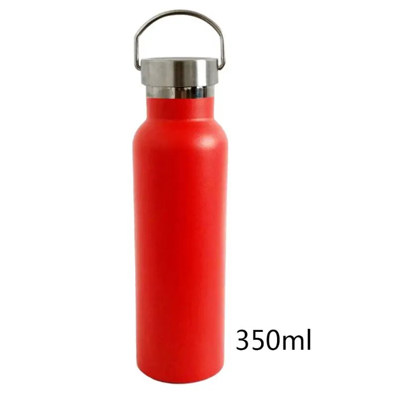 Red-350ML 350 мл до 1000 мл Нержавеющая сталь изотермическая чашка теплые морозостойкий Кофе воды Портативный кружка термос бутылка для занятий спортом - Цвет: Red-350ML