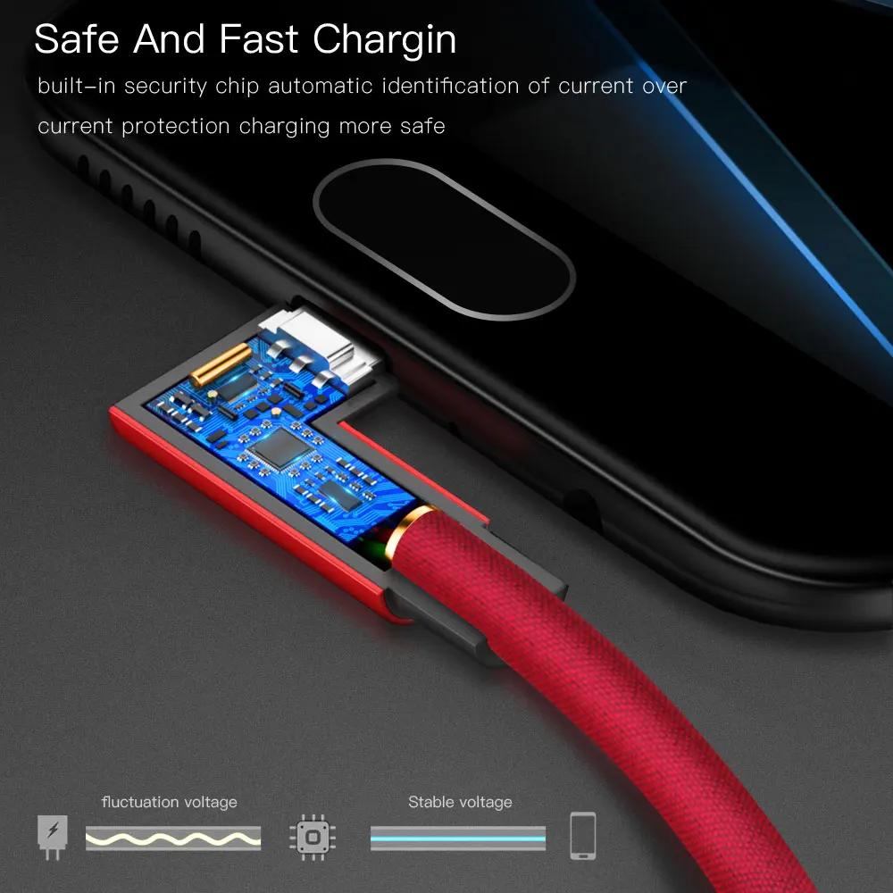 1 м 1,5 м Micro USB кабель 90 градусов L Тип шнур Microusb Android Быстрая зарядка данных адаптер для samsung Xiaomi телефон зарядное устройство кабель