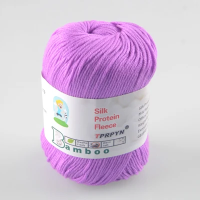 TPRPYN 1 шт = 50 г Смешанная шерстяная пряжа для вязания кукольный свитер Красивая пряжа нами - Цвет: 923 light purple