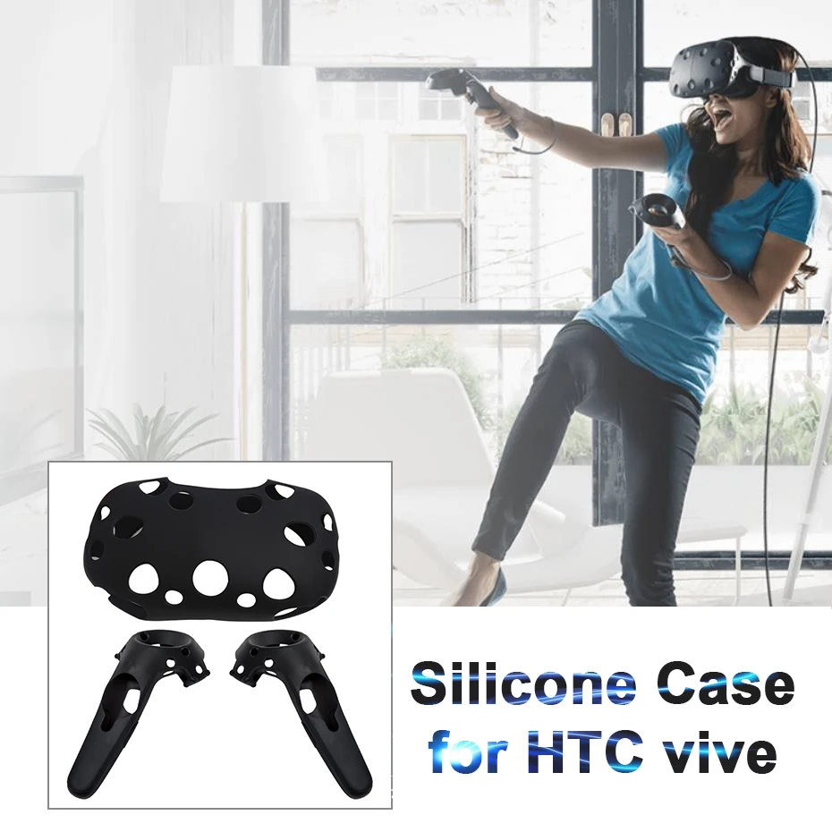 Чехол для htc Vive VR силиконовый htc Vive протектор для htc Vive контроллер силиконовая резина для htc VIVE корпус виртуальной реальности
