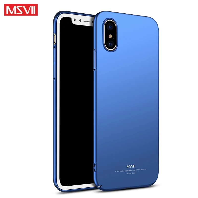 Для iphone X XS XR чехол MSVII Тонкий чехол для Apple iphone XS Max Coque ультра тонкий PC чехол для iphone XR чехол для iphone x