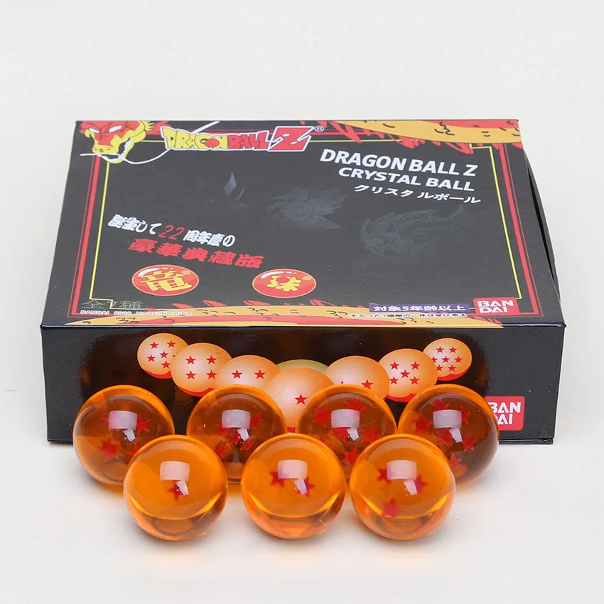 3.5 см 1 2 3 4 5 6 7 Star DragonBall esferas дель дракона Brinquedos Dragon Ball Z фигурку хрустальные шары Игрушечные лошадки для детей