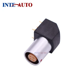 

1B M12 Elbow 90 degree socket, quick push pull self-latching female connector, 4 Position, EZPG.1B.304.HLN