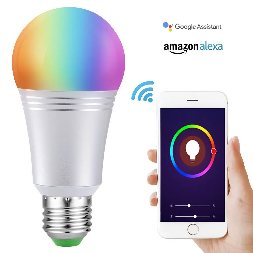 Smart Bulb Wifi Bulb Color Changing Bulb with Remote Control Dimmable