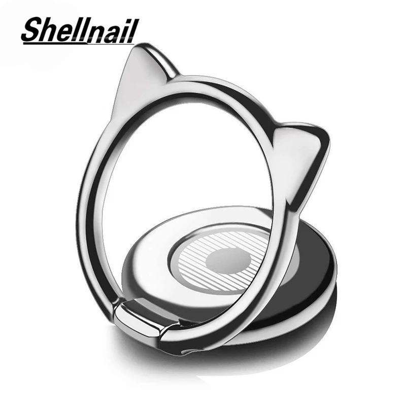 SHELLNAIL милый кошачий ушной палец кольцо держатель телефона GPS подставка для