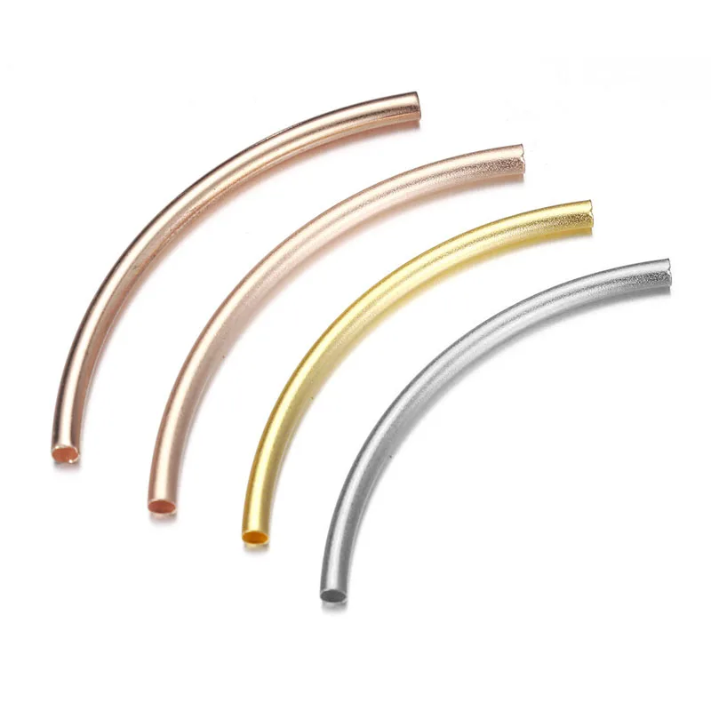 100PCS 50mm 60mm Rose Gold Silver Color Stainless Steel Metal Hollow