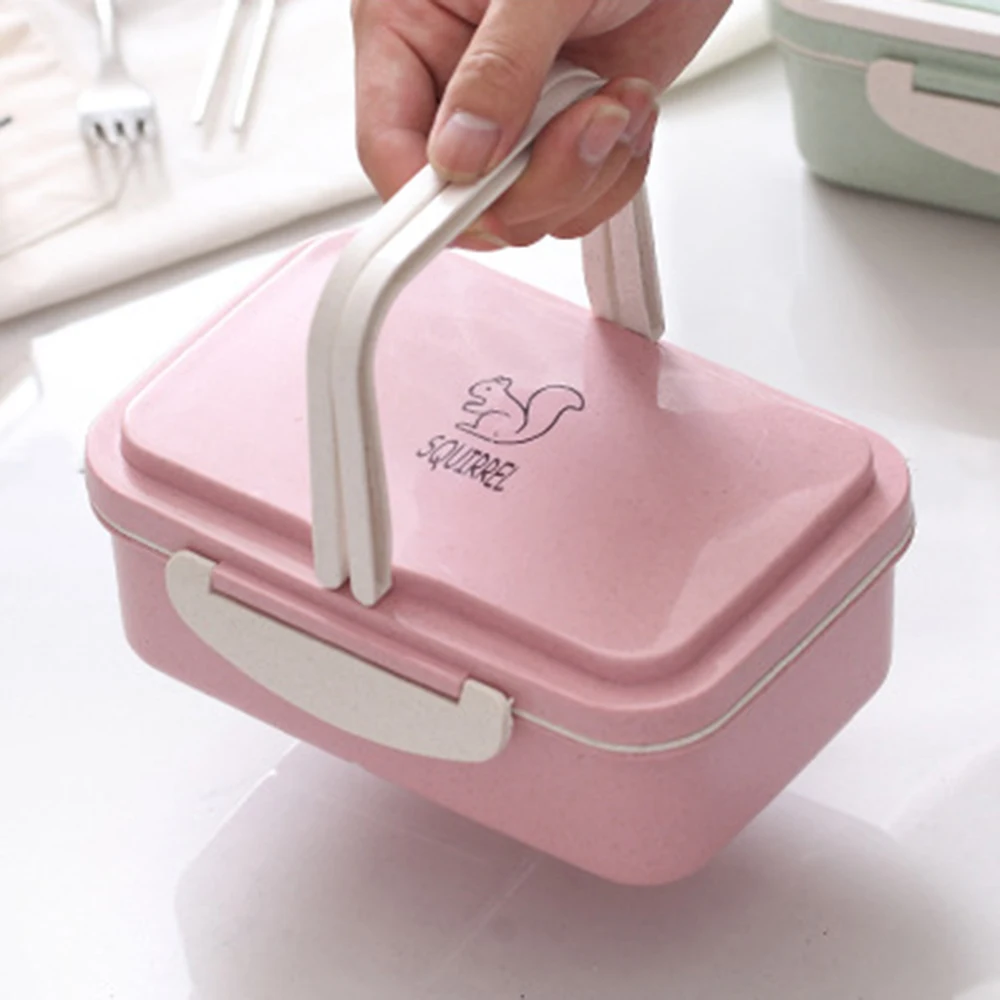 

Lunch Box Portable Wheat Straw Picnic Microwave Bento Food Storage Container Tableware Multi Layer Sushi Fruit Lunch Box