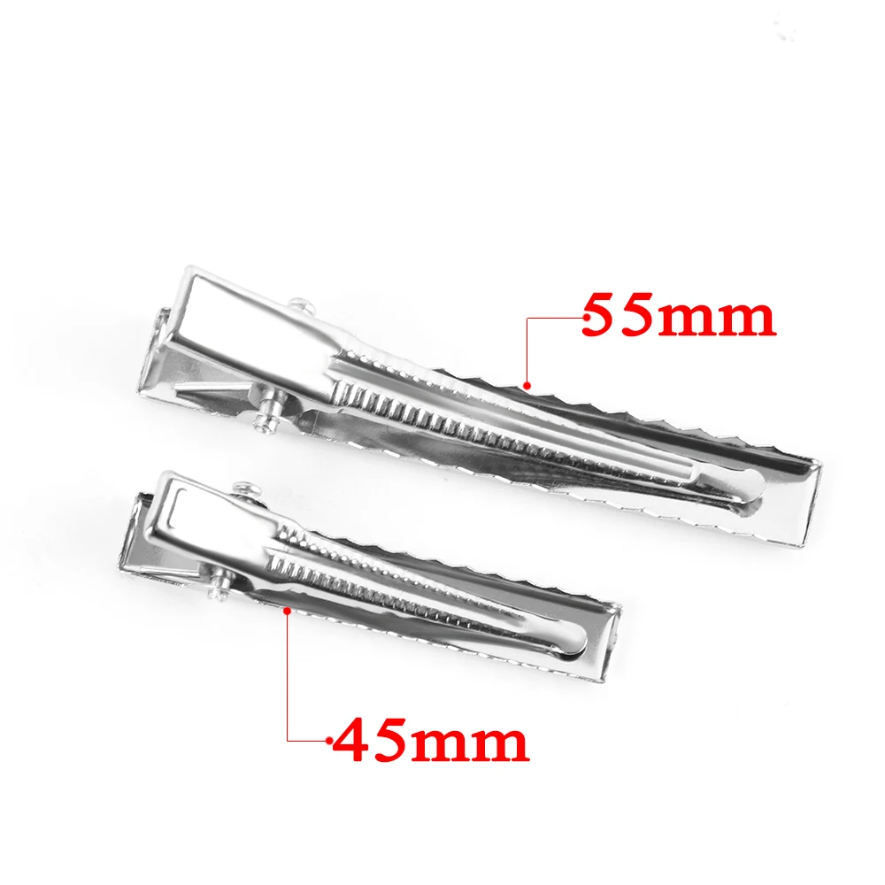 10 шт. металлические зажимы для волос 40 мм/55 мм|hair clips aligator|hair metal cliphair prong |