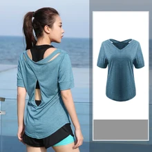 Большие размеры, L-4XL, Женский Топ для йоги, Спортивная футболка, укороченные топы для йоги, рубашки для йоги с коротким рукавом для тренировок, топы для фитнеса, бега, спортивная одежда