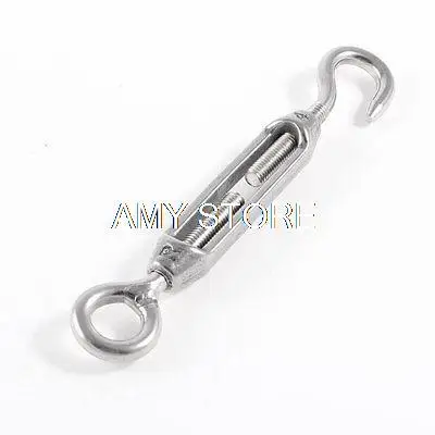 

Stainless Steel 4.1" Length Hook and Eye Turnbuckle Rigging 4mm M4 Thread