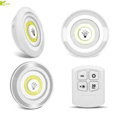 Ультра яркий батарейный блок COB Светодиодные шайбы под шкафом освещение фонарик для шкафа шкаф лестница Прихожая Ночная лампа