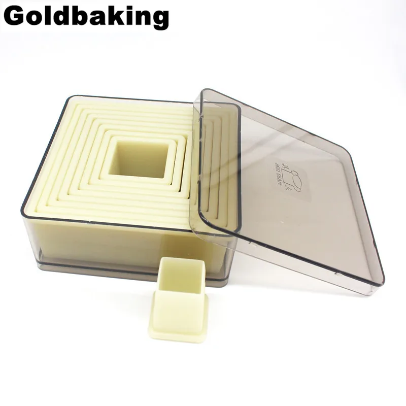 Квадратный нейлоновый резак для печенья 9 штук|nylon cookie cutter|cookie cuttersquare cutter |