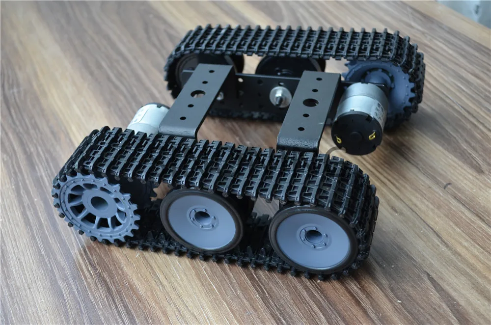 Aluminum alloy tank robot chassis 12V SN5000 tracked car DIY arduino