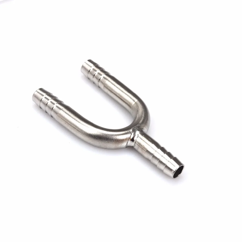 Stainless Steel U-Shaped Hose Barb Tee 3-Way Beer Hose Connector Fittings For Beer Line Home Brewing beer hose connector