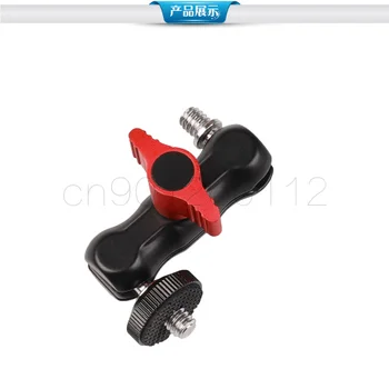 

Double Ball Head Shoe Mount Adapter Magic Arm 1/4" Screw Portable GPS Phone LCD Monitor DV Video Light DSLR Camera