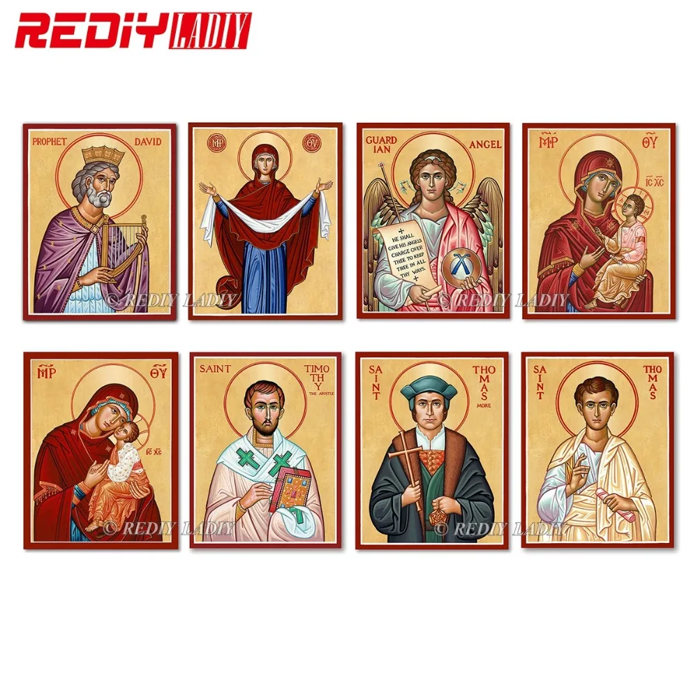 

REDIY LADIY Diamond Painting Cross Stitch Religion Icon Our Lady Painting Diamond Embroidery Full Square Diamond Mosaic Pictures