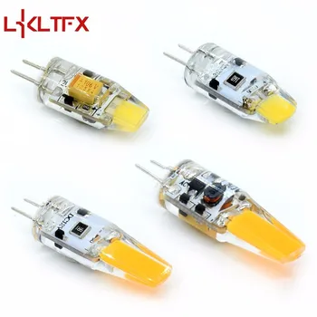 

LKLTFX 2017 G4 COB 0705 1505 Lamp Bulb AC DC Dimming 12V lampada LED Lighting replace Halogen Spotlight Chandelier