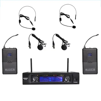 

Freeboss M-2280 50M Distance 2 Channel Headset Mic System Karaoke Party Church UHF Wireless Microphones