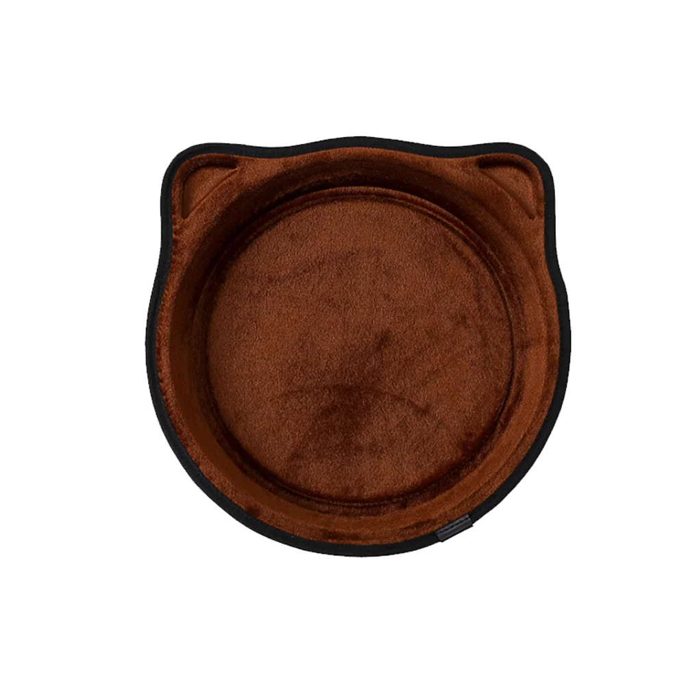 Cats Perch Bed Window Mounted Kitten Nest Space-saving Bed Resting Seat with Suction Cup@LS - Цвет: brown