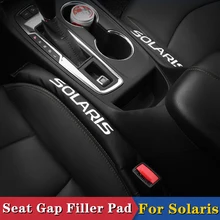 2Pcs Assento Gap Filler Macio Estofamento Spacer Para Hyundai Solaris 2011 2012 2013 2014 2015 2016 2017 2018 Acessórios Do Carro Styling