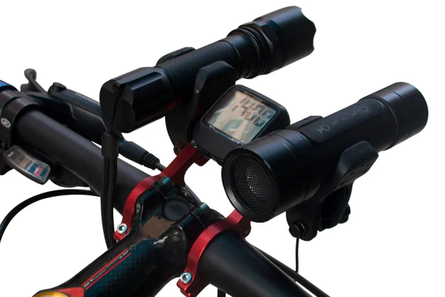 Велосипедные фары Расширенный кронштейн mtb 31,8 мм фонарик Свет gps компьютер мобильный телефон углеродного волокна Расширенный кронштейн