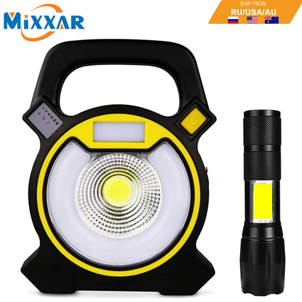 

EZK20 Tactical LED Flashlight with COB Light Portable Handheld Camping Torch 4 Modes for Outdoors Home Emergency NO Battery