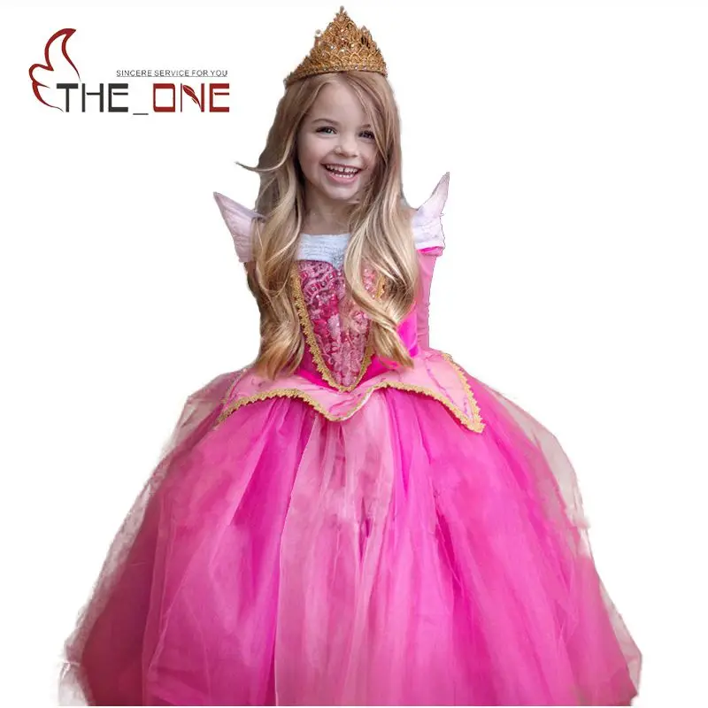 Girls Sleeping Beauty Princess Cosplay Party Dresses