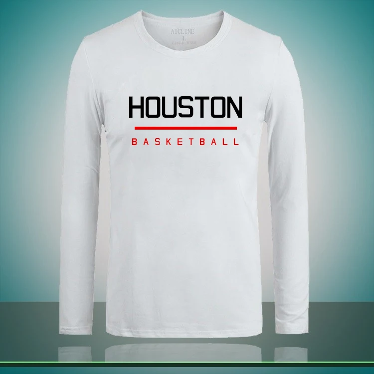

Cavaliers Houston Basketball star cotton round neck long sleeved sports training clothes James Kobe Bryant Curry Harden