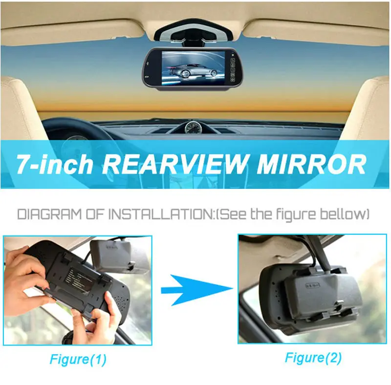 7 inch car rearview mirror monitor (7)