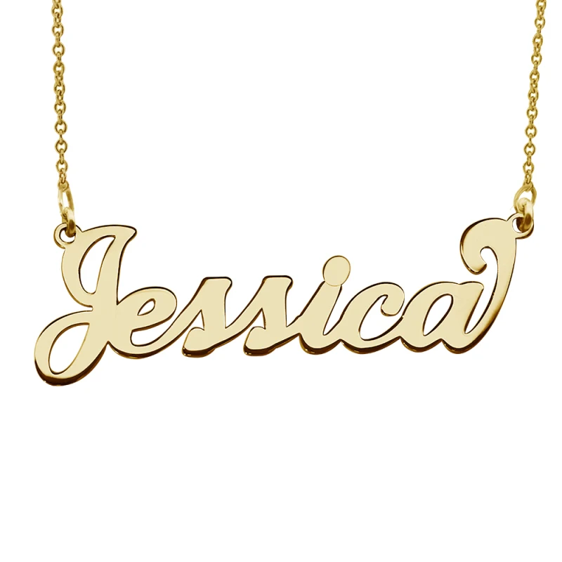 

Romantic Gift Custom Personalized Name Choker Necklace 316L Stainless Steel Gold Color Handwriting Signature Customized Necklace
