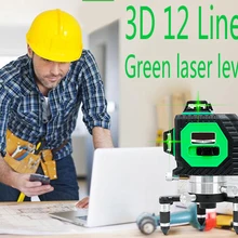 3D зеленый лазерный уровень с функцией Slash и 360 Поворотный самонивелирующийся/открытый лазерный луч перекрестной линии уровня ЕС Lazer уровня