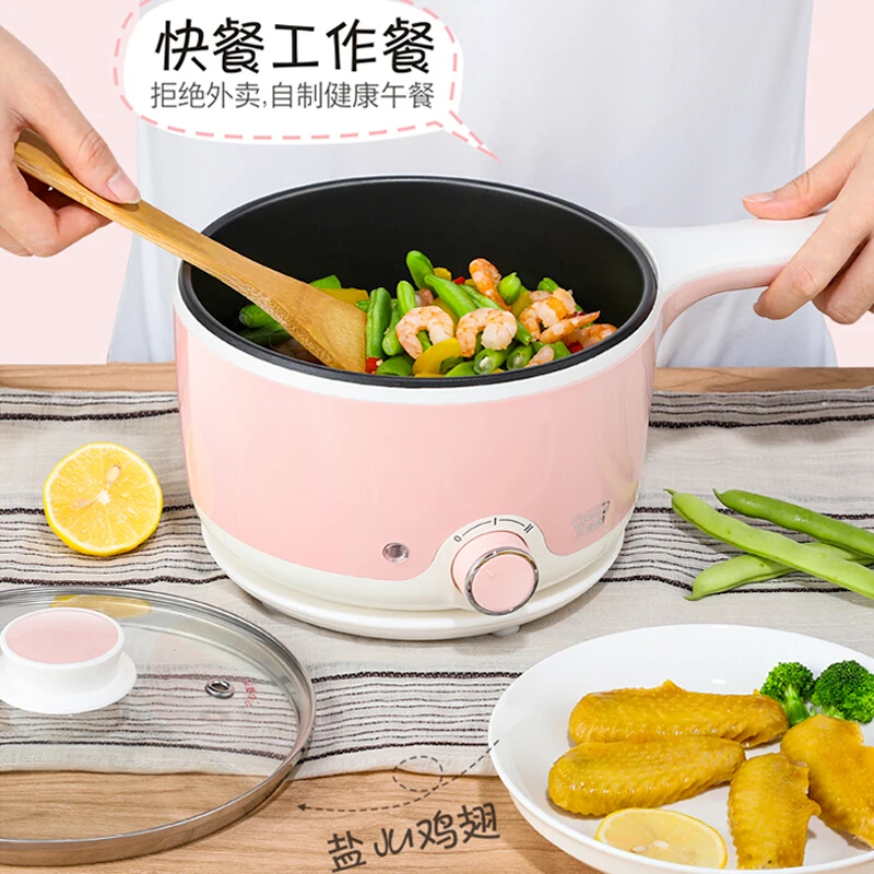 Topwit Electric Hot Pot, 1.5L Ramen Cooker, Portable Non-Stick Frying Pan,  Elect