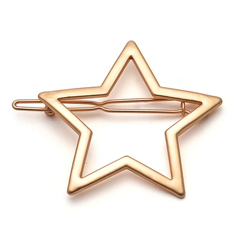 

Beautiful Chic Pentagram Star Shape Hair Clips Girls Hair Buckle Hairpin Hairgrip Headdress Gifts for Girls
