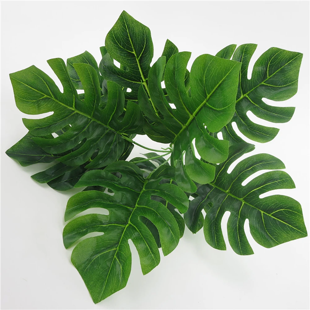 1Pc Monstera Office Home Artificial Plant High Simulation Fake Foliage Leaf (5)