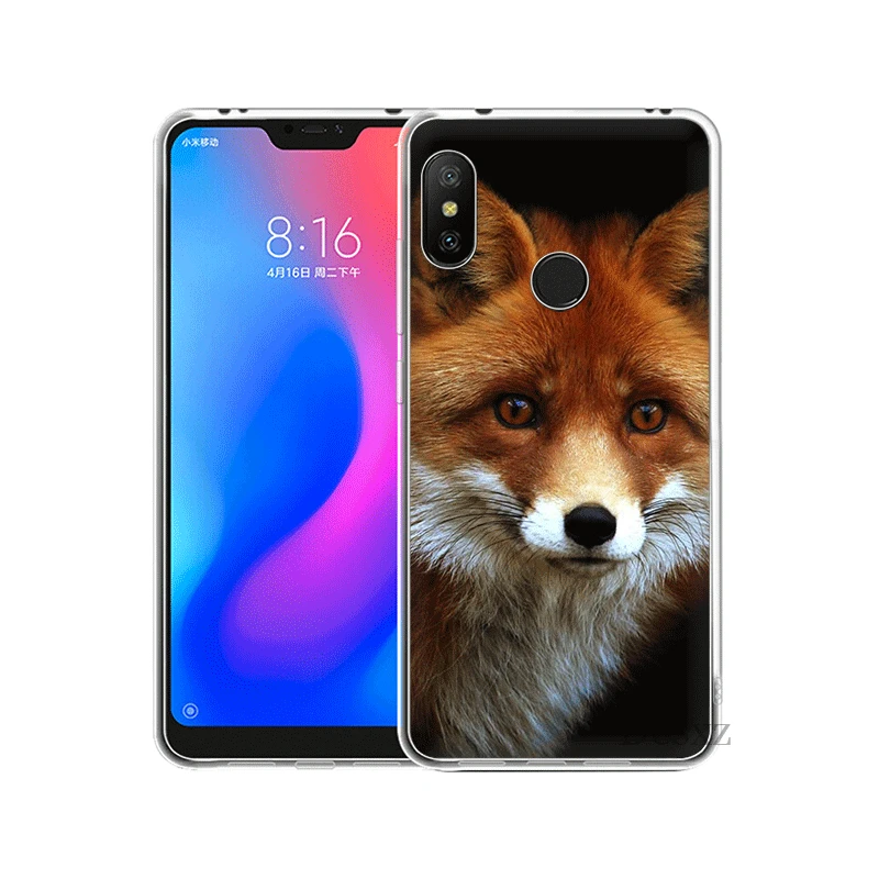 Белый Силиконовый ТПУ чехол для Xiaomi mi 5 6 8 5S Lite SE A1 A2 5X 6X x 2S F1 Shell a fox in the