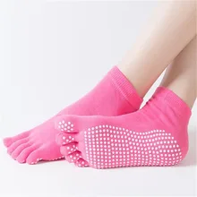Non-slip Massage Cotton Five-toe Socks For Women Dance Multicolor Toes Ladies Skid Resistance Five Fingers Socks