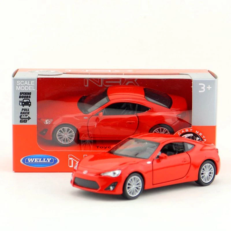 Details about / WELLY TOYOTA 86 BLACK 1:34 DIE CAST METAL MODEL NEW IN BOX
