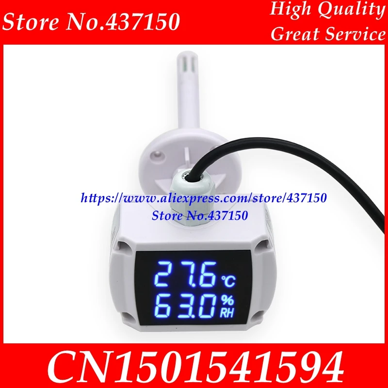 

Pipeline temperature and humidity transmitter Duct sensor industrial high-precision sensor, digital display 4-20MA 0-10V output