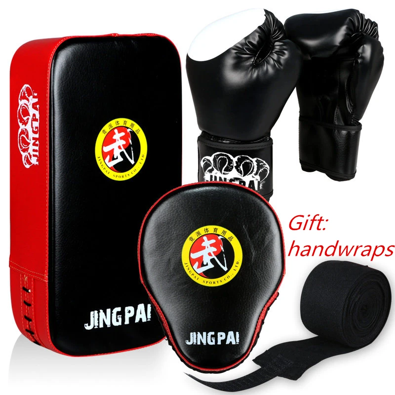 

Blue Black Red Boxing Gloves Pads for Muay Thai Kick Boxing MMA Foot Target Training PU foam boxer target Pad
