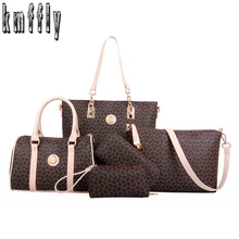 2016 Nuevo patrón de Seis conjuntos de moda Hueso patrón Único hombro cruz bolso Bolsas Para Mujeres Famosas Bolsas De Marca marca