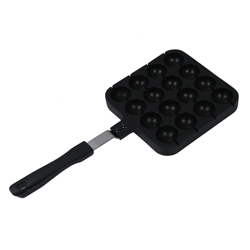 

TOP!-16 forms takoyaki Mould with handle - Black