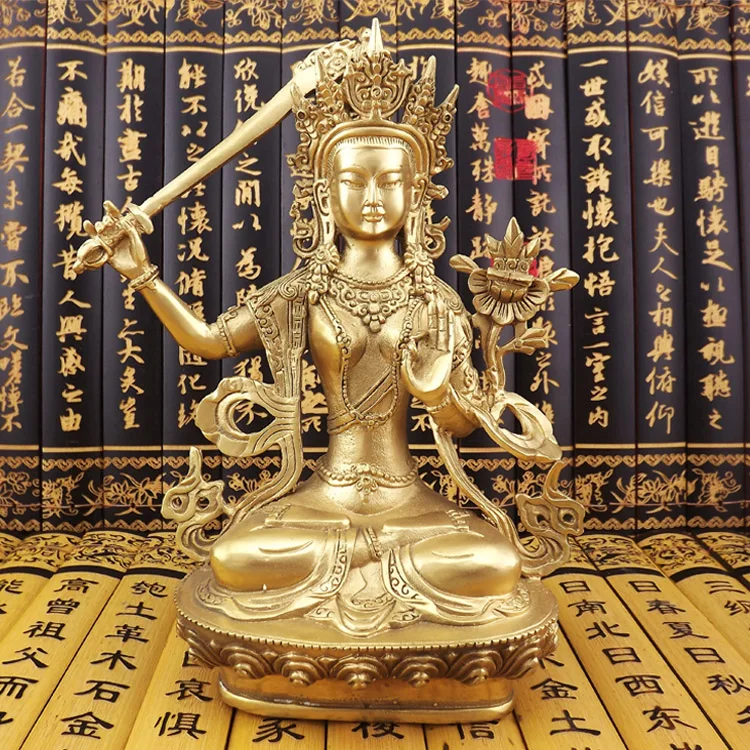 

Old antique Bronze Arts & Crafts Copper buddha tibetan buddhism bodhisattva green tara bronze statue (0405)