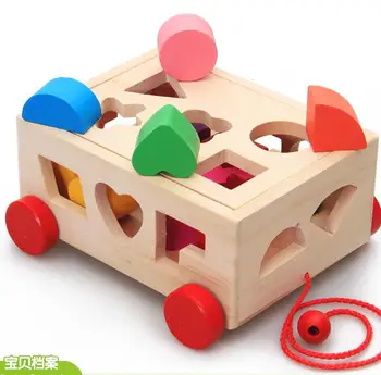 Candice Guo Montessori Wooden Toy Wisdom Shape Match Colorful Box Tower Block Game Baby Educational Birthday Christmas Gift Set Buy At The Price Of 25 63 In Aliexpress Com Imall Com