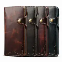 Роскошный чехол из натуральной коровьей кожи для samsung Galaxy Note 8, 9, 10 Pro, S10, 5G, S9, S8 Plus, S10E, ультратонкий кошелек, откидная крышка, сумка