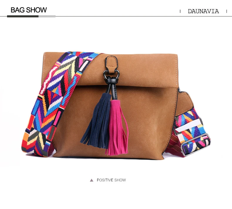 DAUNAVIA Для женщин сумка кисточкой Crossbody сумки для девочек Наплечные сумки женские дизайнерские Сумки Bolsa Feminina Bolsos Muje