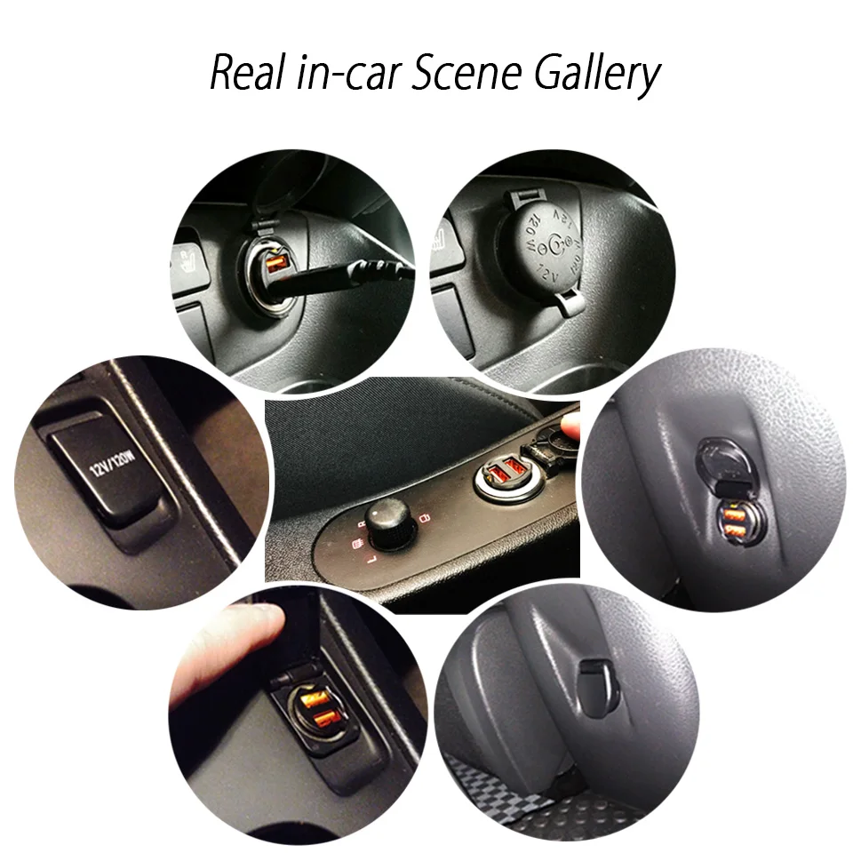 double cigarette lighter adapter Smallest Mini USB Car Charger Adapter 2 Port Car Usb Chargers Car-Charger Auto Charging Charger 24V For Samsung S10 S9 Cargador car phone charger for iphone