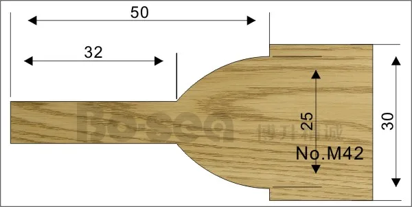 Формирователь резак для двери Деревообработка режущей головки двери Панель повышение режущая головка - Длина режущей кромки: M42