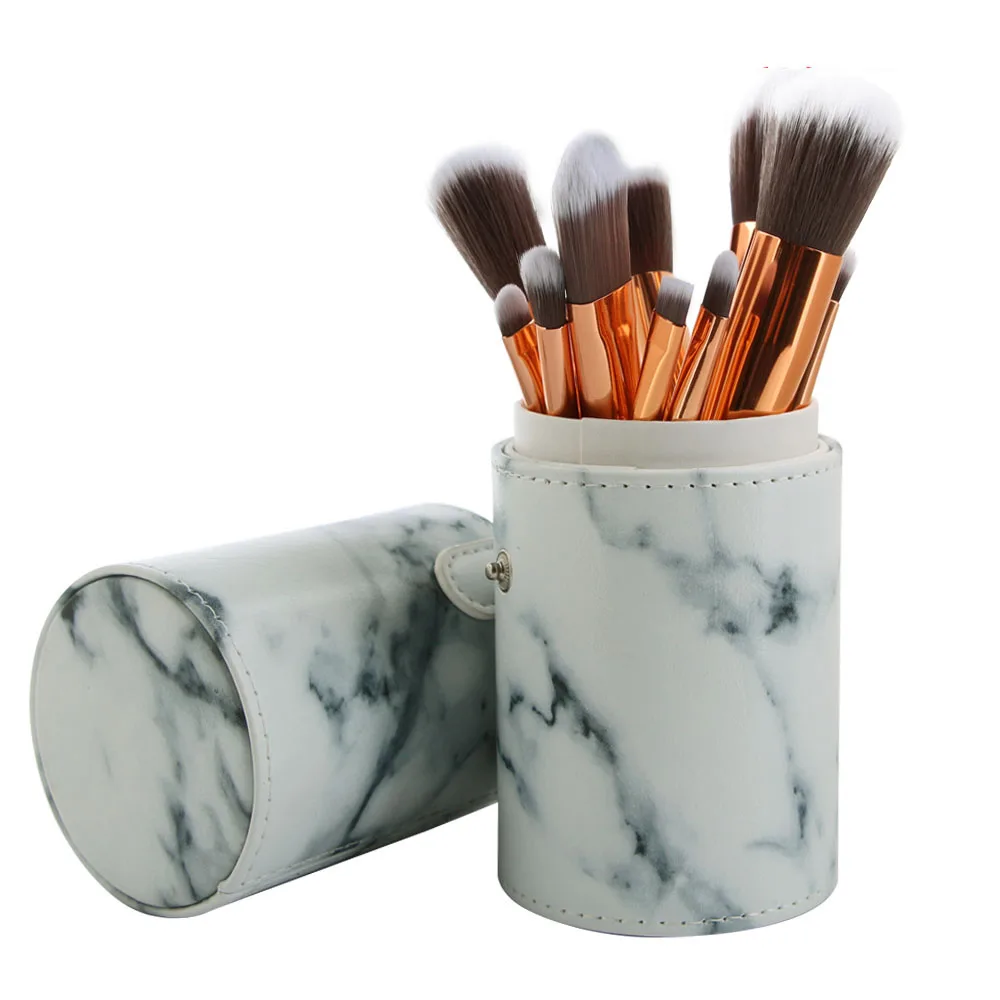 Pro Marbling Makeup Brushes Foundation Powder Blush Cosmetic Brushes