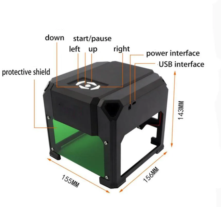 

1000mW USB Mini Laser Engraver DIY Mark Printer Cutter Carver Engraving Machine