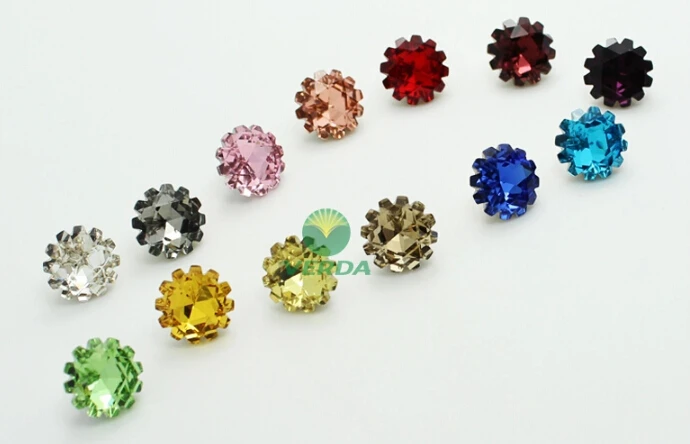 

UNILOCKS 10pcs 12mm Shiny Sparkling Sofa Buttons Headboard Buttons Wall Decor Sofa Decor Satellite Pattern Buttons Transparent